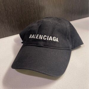 Balenciaga black hats for women